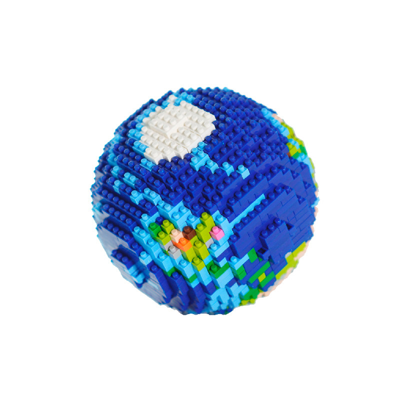 astroreality爱宇宇奇像素地球拼装模型星球积木玩具建构