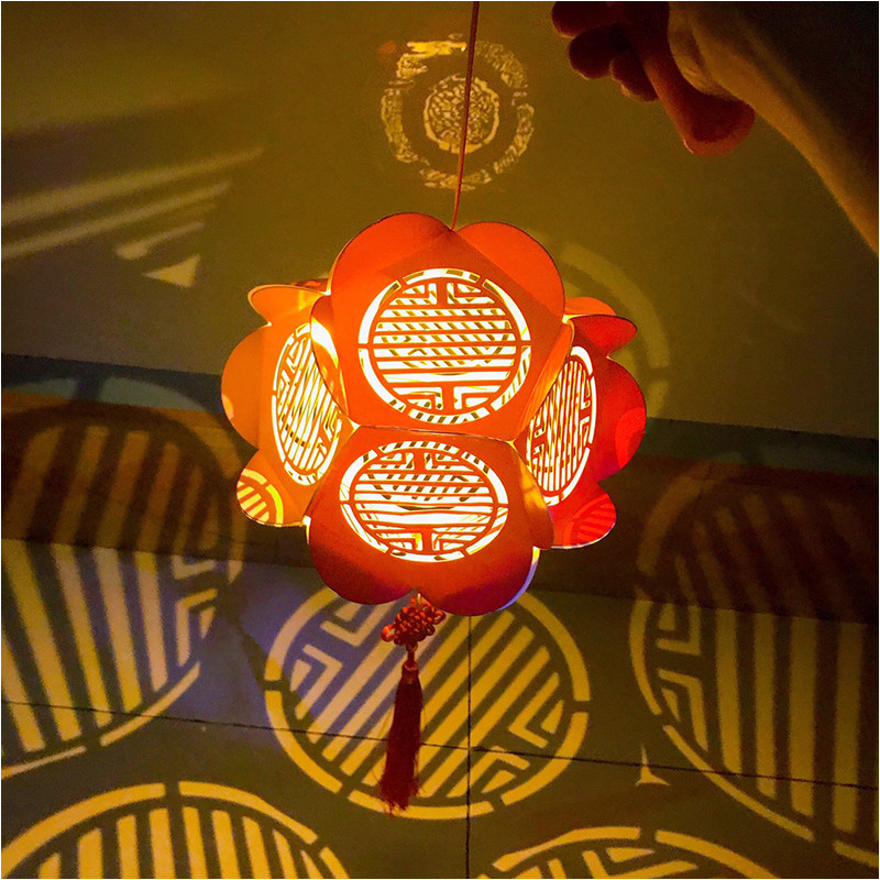 中秋节包手提玩具发光手提材料绣球diy制作灯笼灯笼