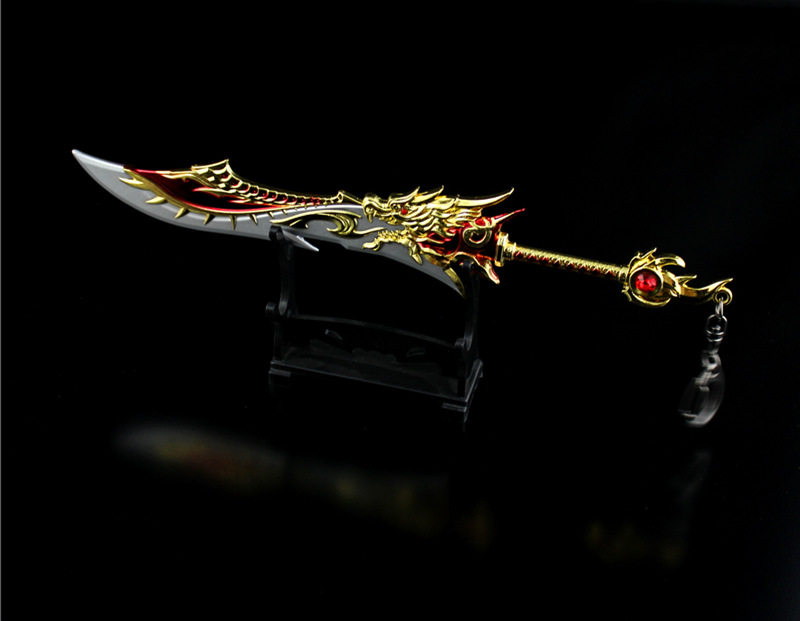 穿越火线游戏周边斩神刀模型玩具摆件斩魔刀合金近身英雄武器22cm