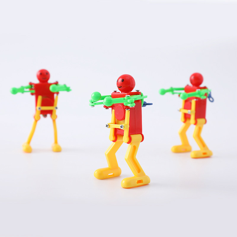 上发条的玩具会跑会动儿童宝宝 婴儿益智女孩 80后男孩怀旧机器人