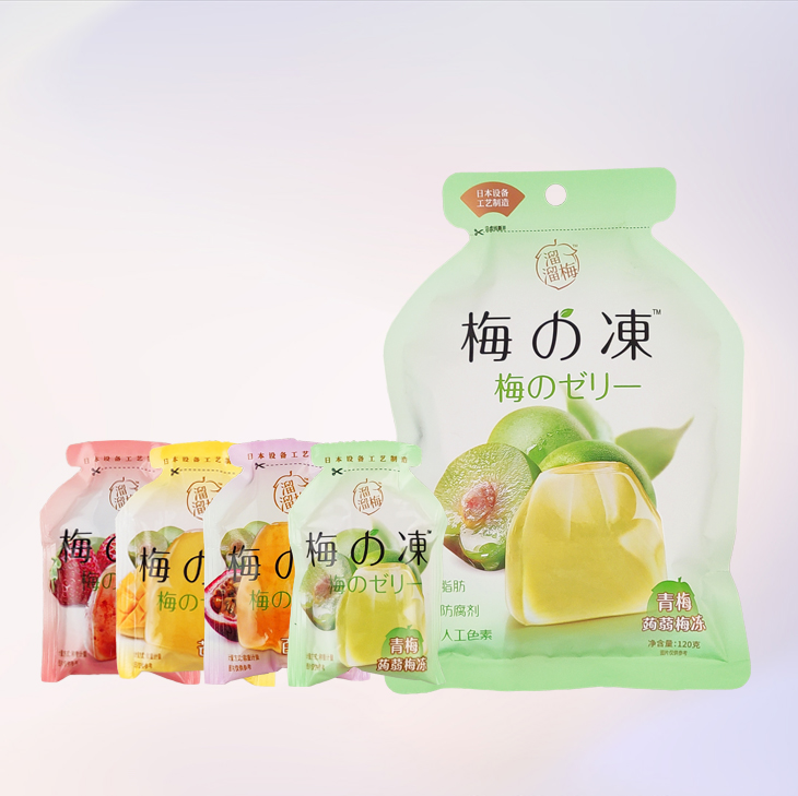 果冻溜溜梅梅之冻120g袋装日式高端蒟蒻青梅果冻