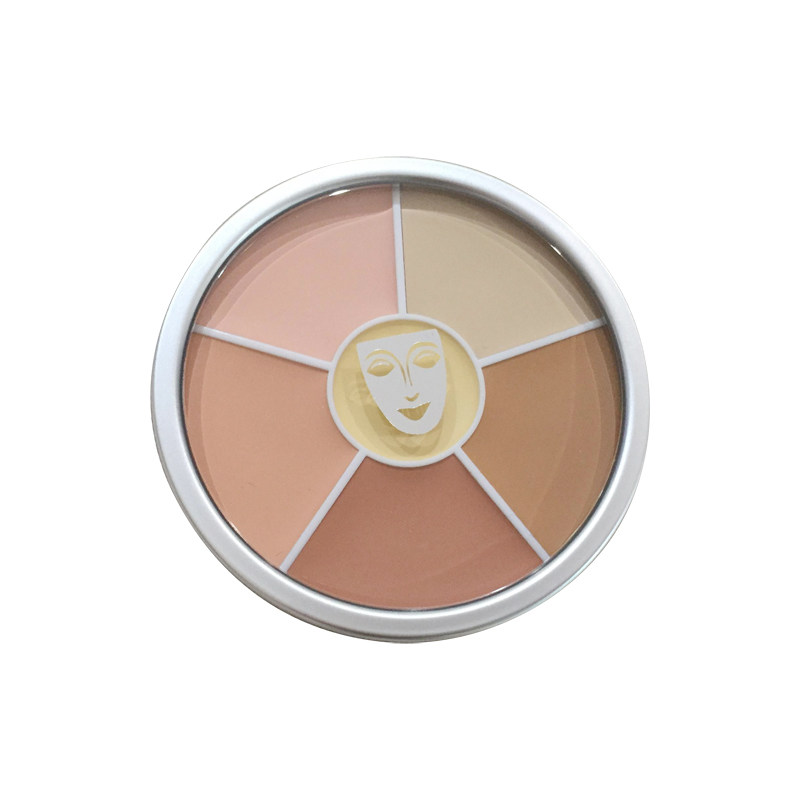 歌剧魅影kryolan德国面具彩色遮瑕盘40g橘遮黑眼圈鹅黄提亮橙紫绿