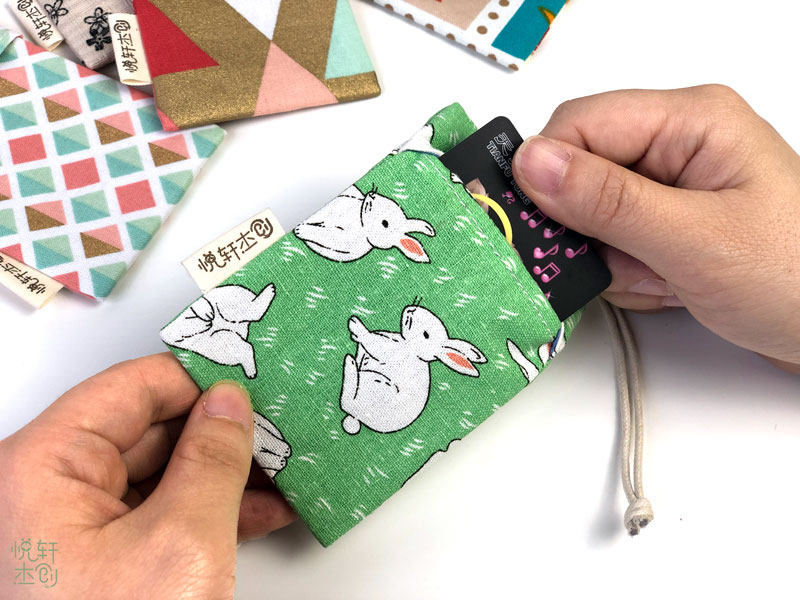2件包邮手工布艺卡套可爱小清新门禁饭卡公交卡套