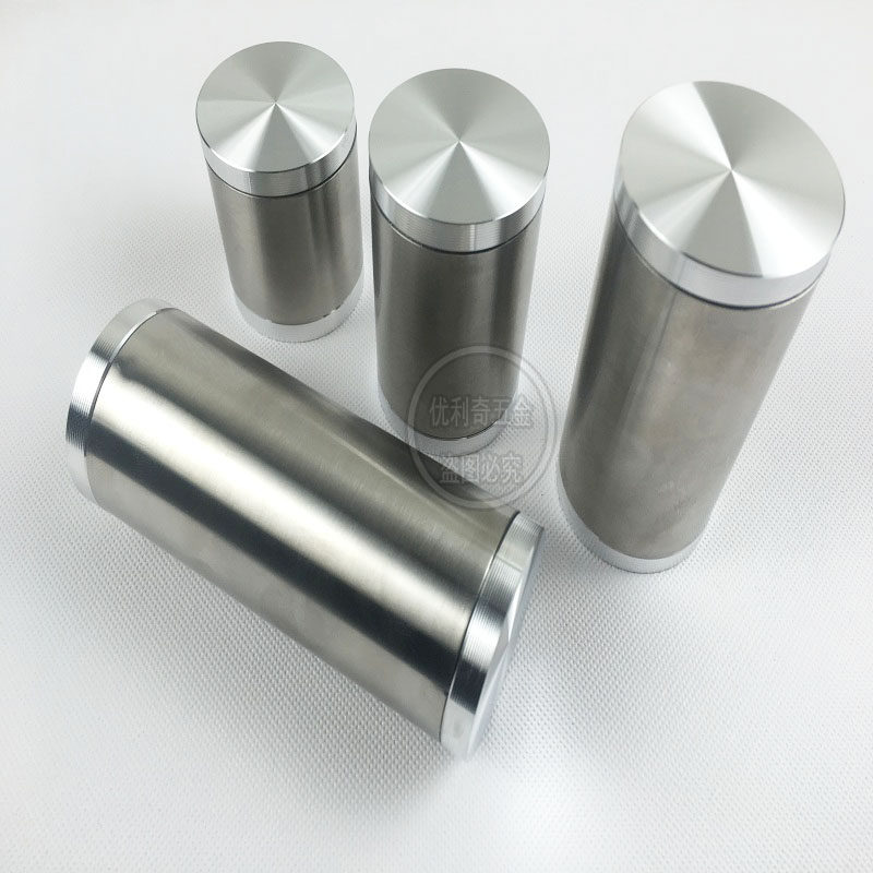 不绣钢双层玻璃桌脚茶几脚桌腿支撑脚垫家具五金ktv专用支柱