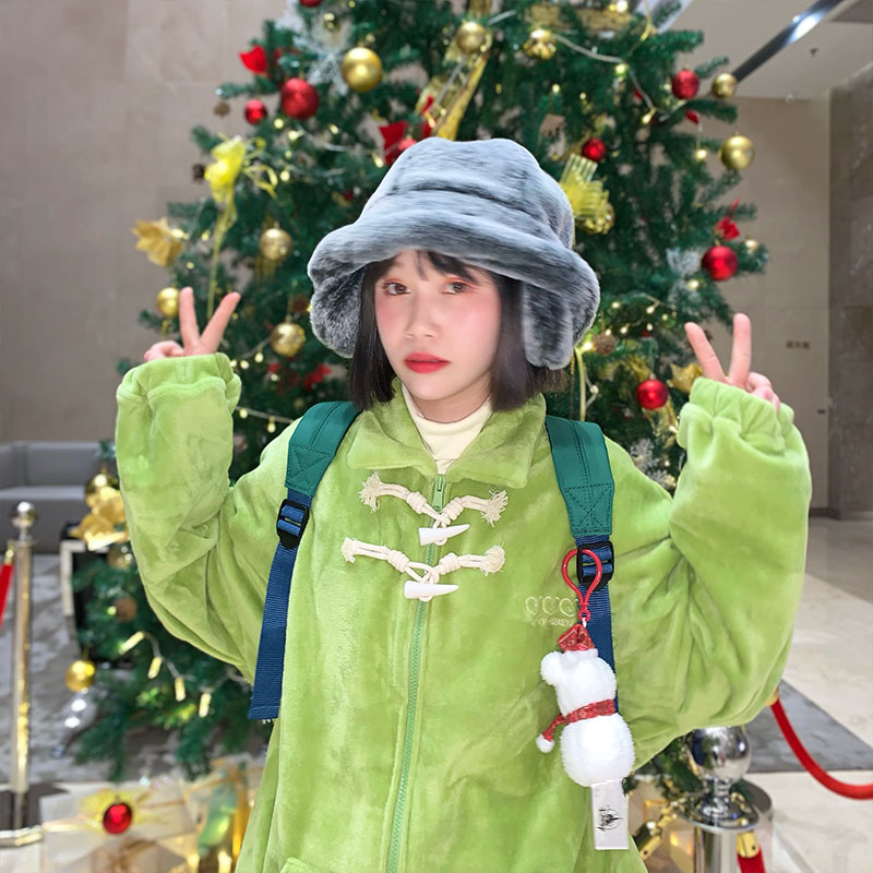 周末时集原创日系牛角扣卫衣宽松拉链刺绣两色外套oversize上衣