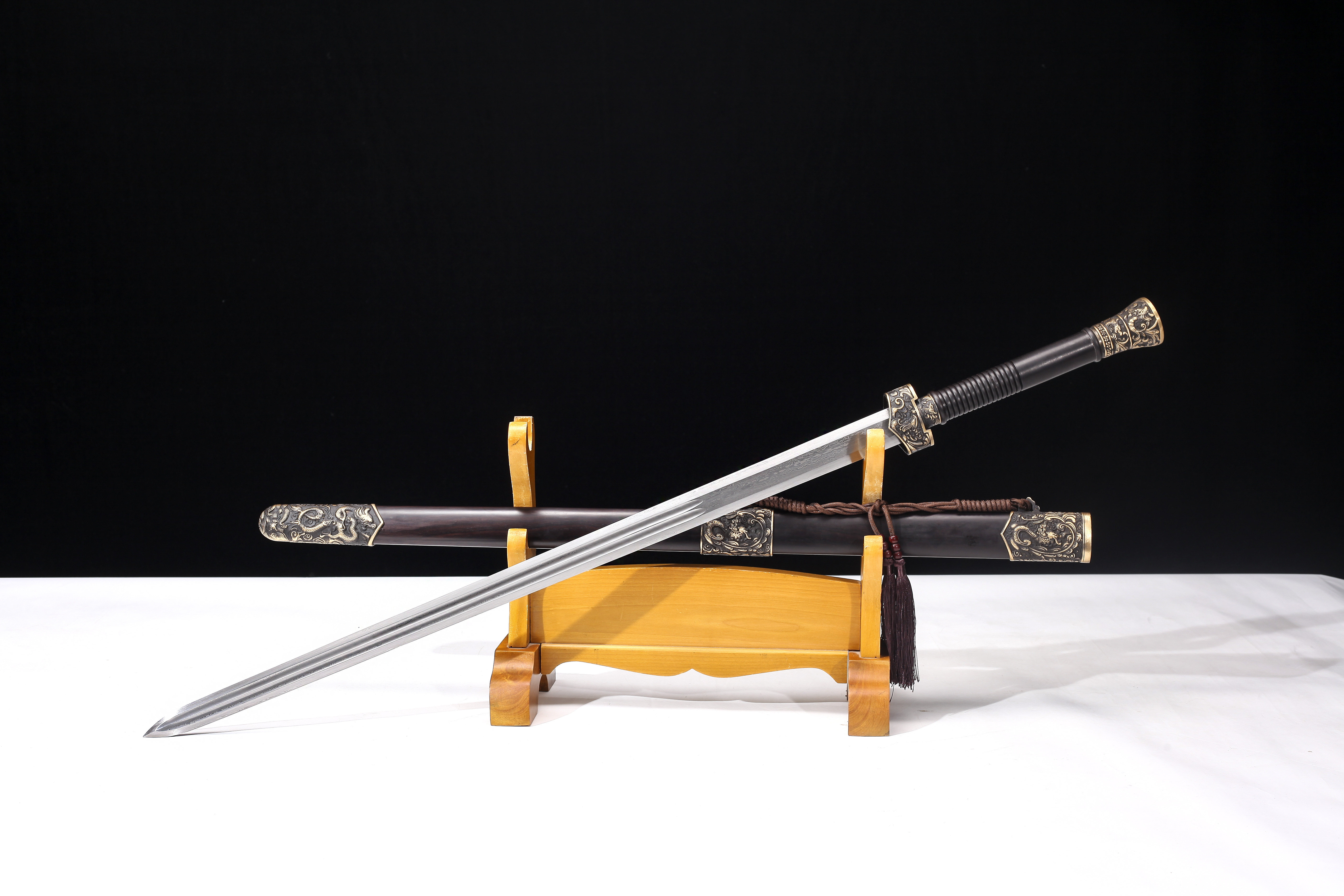 龙凤战剑汉剑大师手工作品收藏唐剑太极剑