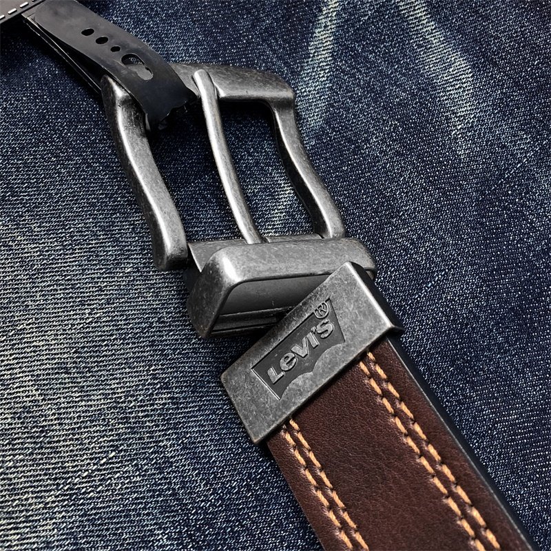 正品levis李维斯复古针扣皮带男潮潮流百搭年轻人腰带