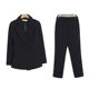 Pure black and white fashion professional suit women's trousers two-piece Korean slim slimming double-breasted small suit jacket trend Pure black and white fashion professional suit women's trousers two-piece Korean slim slimming double-breasted small suit jacket trend