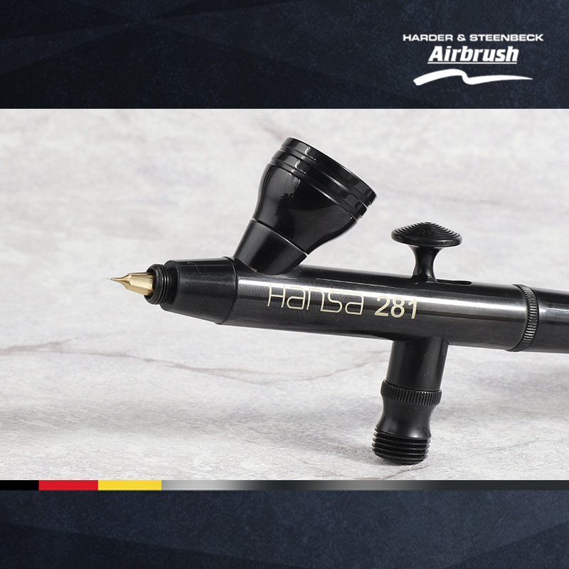 德国汉莎hansa281限定口径壶单动喷笔模型上色工具模型制作工具