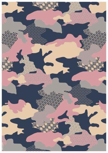 309创意时尚迷彩印花图案ai矢量图可编辑设计素材背景底纹花型