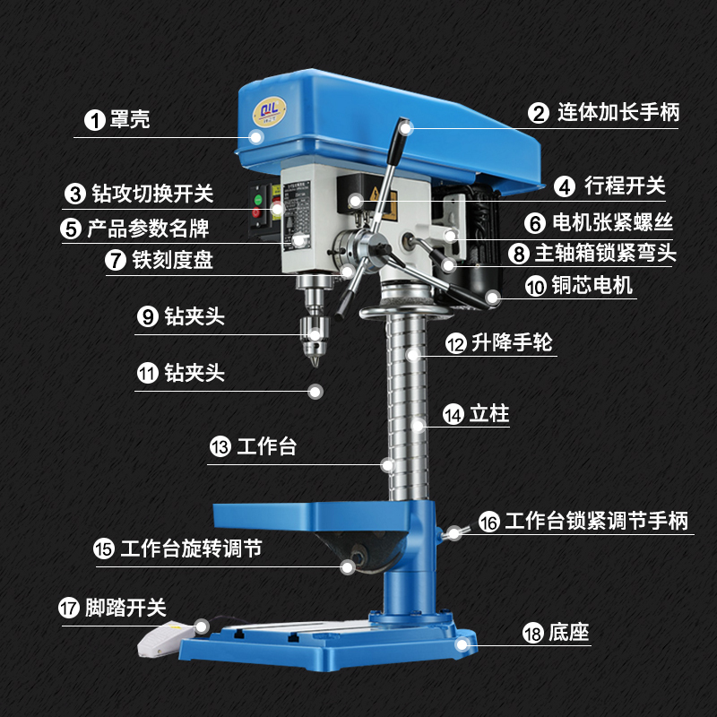 打孔机使用方法图解图片