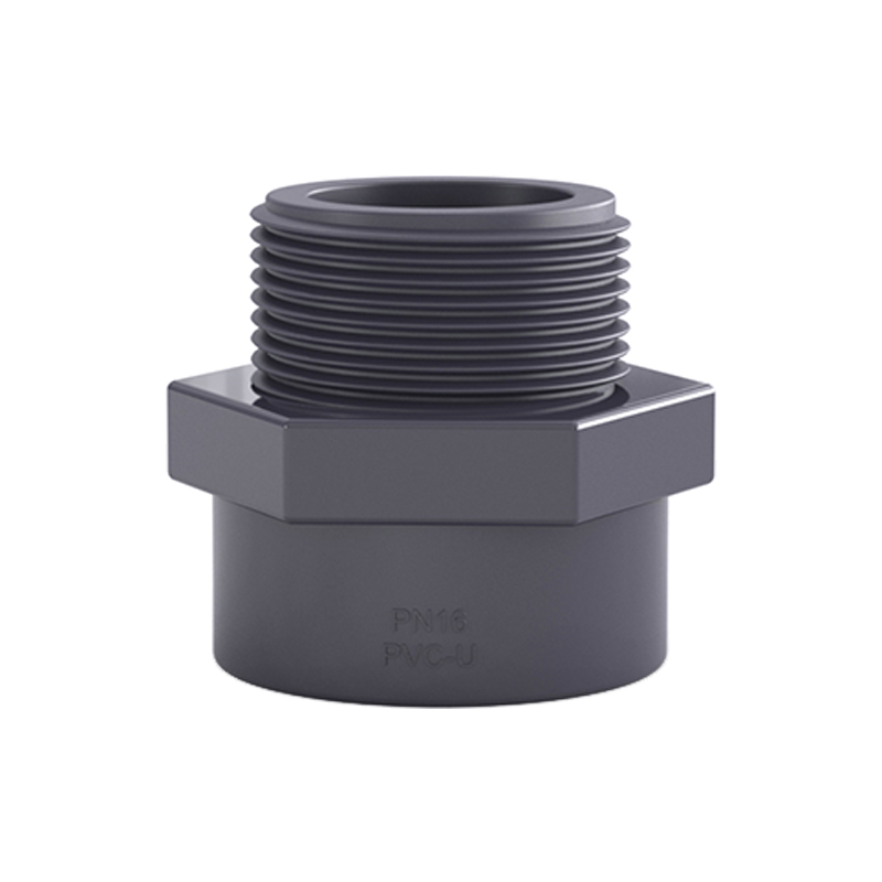 镀美外牙直通外丝pvc胶粘塑料接头管件配件upvc管