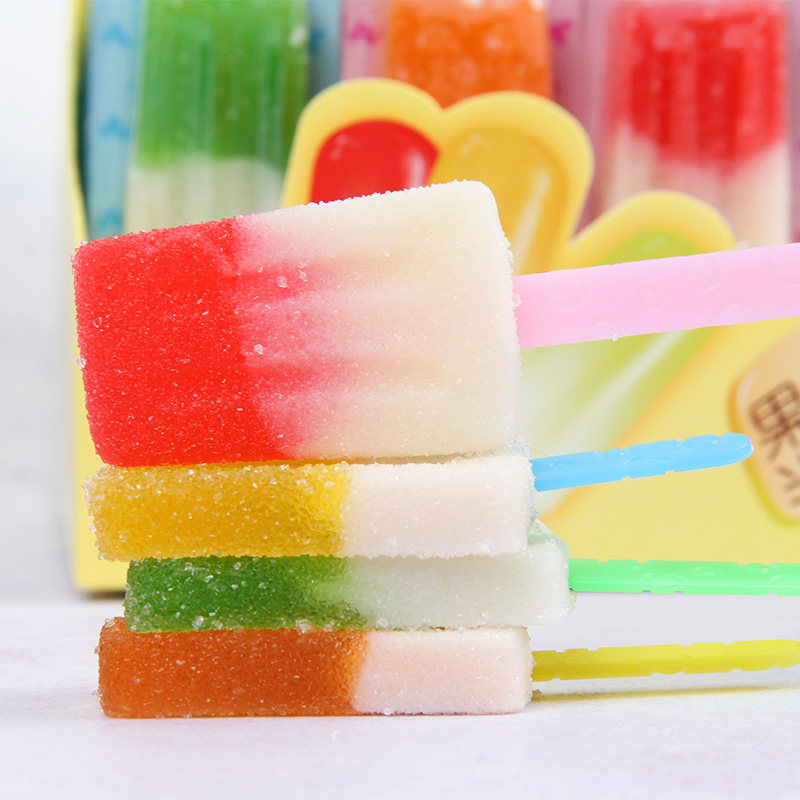 整盒50支创意23g冰淇淋雪糕棒棒糖软糖糖果