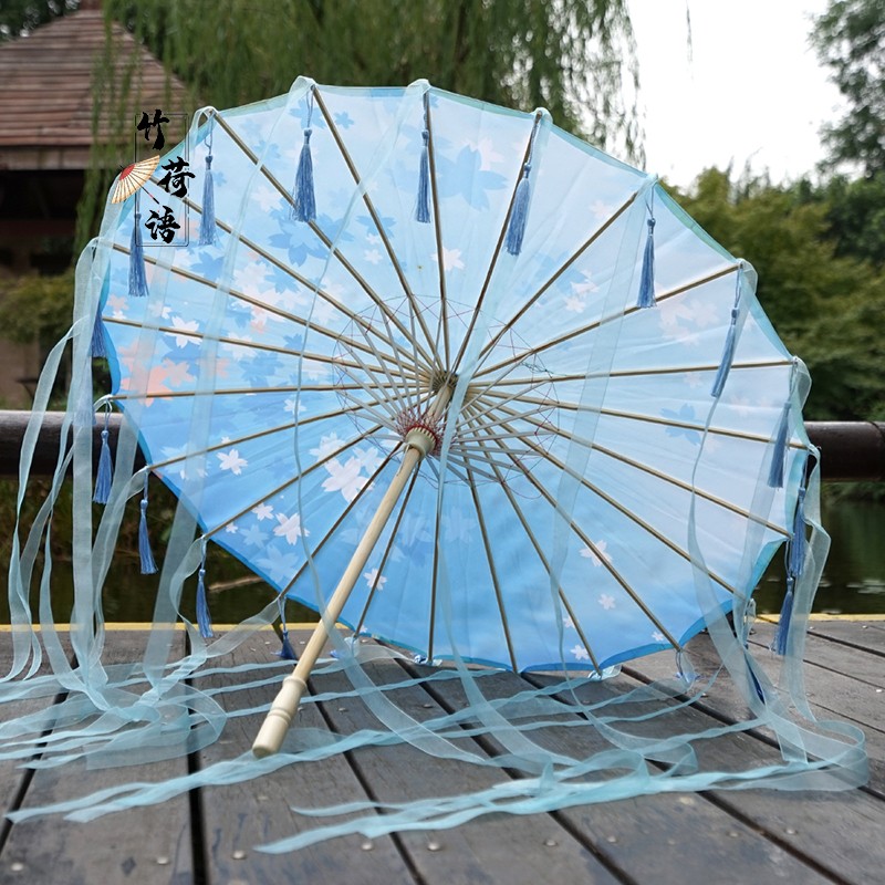 油纸道具伞剑表演演出花伞流苏舞蹈纸伞古风工艺伞