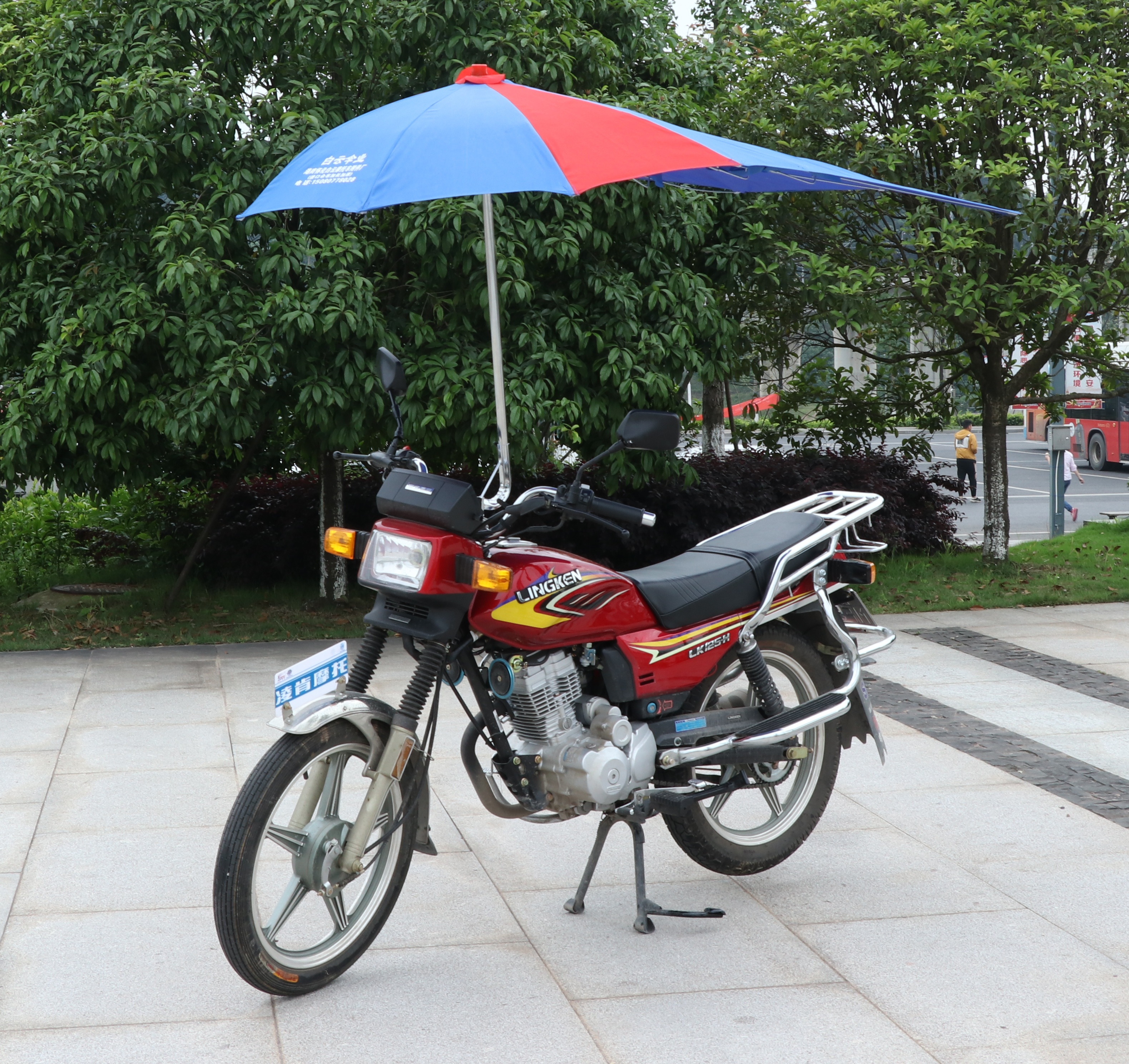 摩托车王雨棚太阳伞折叠雨棚载重雨伞三轮车电瓶电动电动车遮阳伞