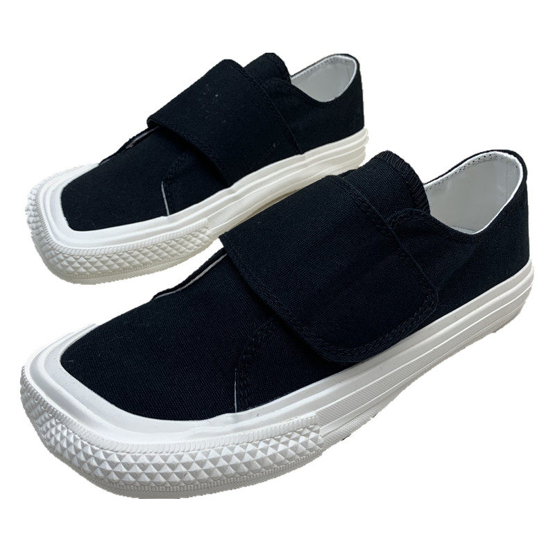 日系原宿黑白布鞋s-girl2020新款时尚休闲百搭帆布鞋