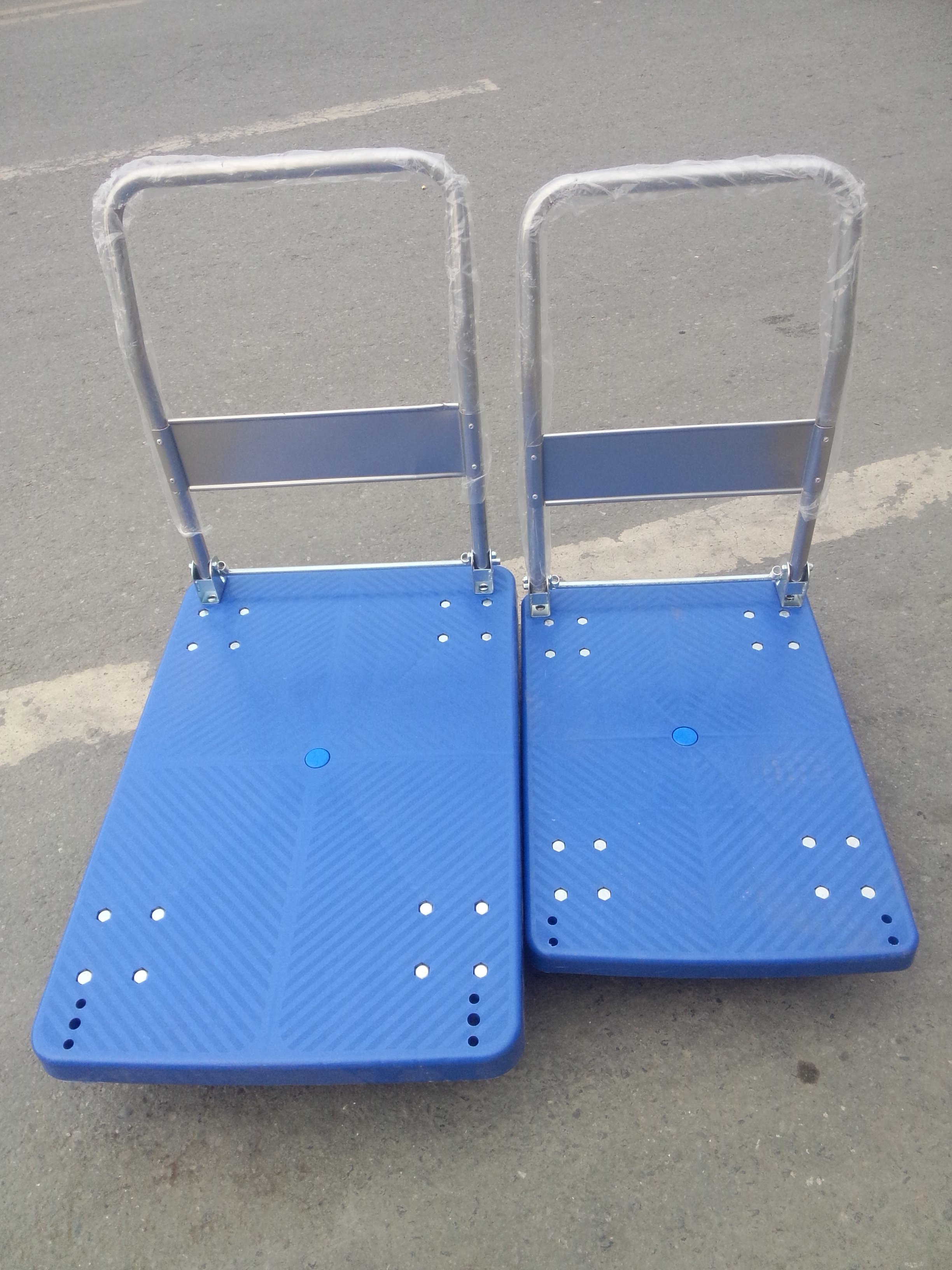 平板折叠塑料拉货静音家用四轮超省力手推车小推车小拖车乌龟车