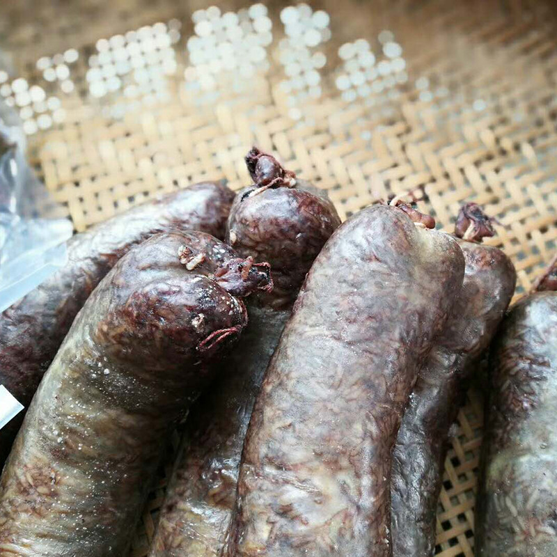贵州黔东南黎平土特产血灌粑血灌肠猪大肠包猪血糯米猪血肠1斤