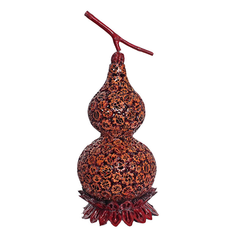 中式特色手工艺品镂空葫芦储蓄罐禅意家居书房客厅摆件