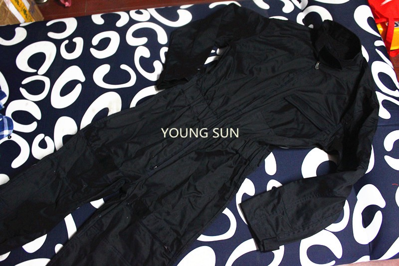 造型连体服黑色无帽联体服潜行极战 蓝色有帽