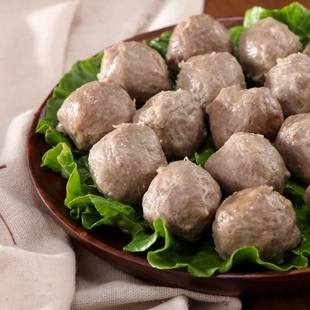 正宗潮汕手打牛肉丸汕头特产手工撒尿牛筋丸火锅食材潮州风味500g