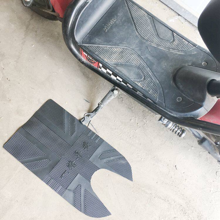 适用于爱玛电动车酷迪s脚垫 酷派踏板车脚踏皮子 电瓶车防水垫子