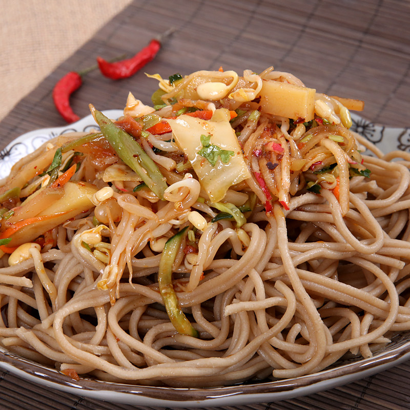 6份包邮内蒙古巴盟特产美食250g莜面长鱼面条面粉