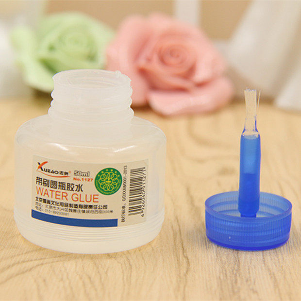 胶水10瓶办公水带刷子diy材料粘纸毫升雪奥胶棒
