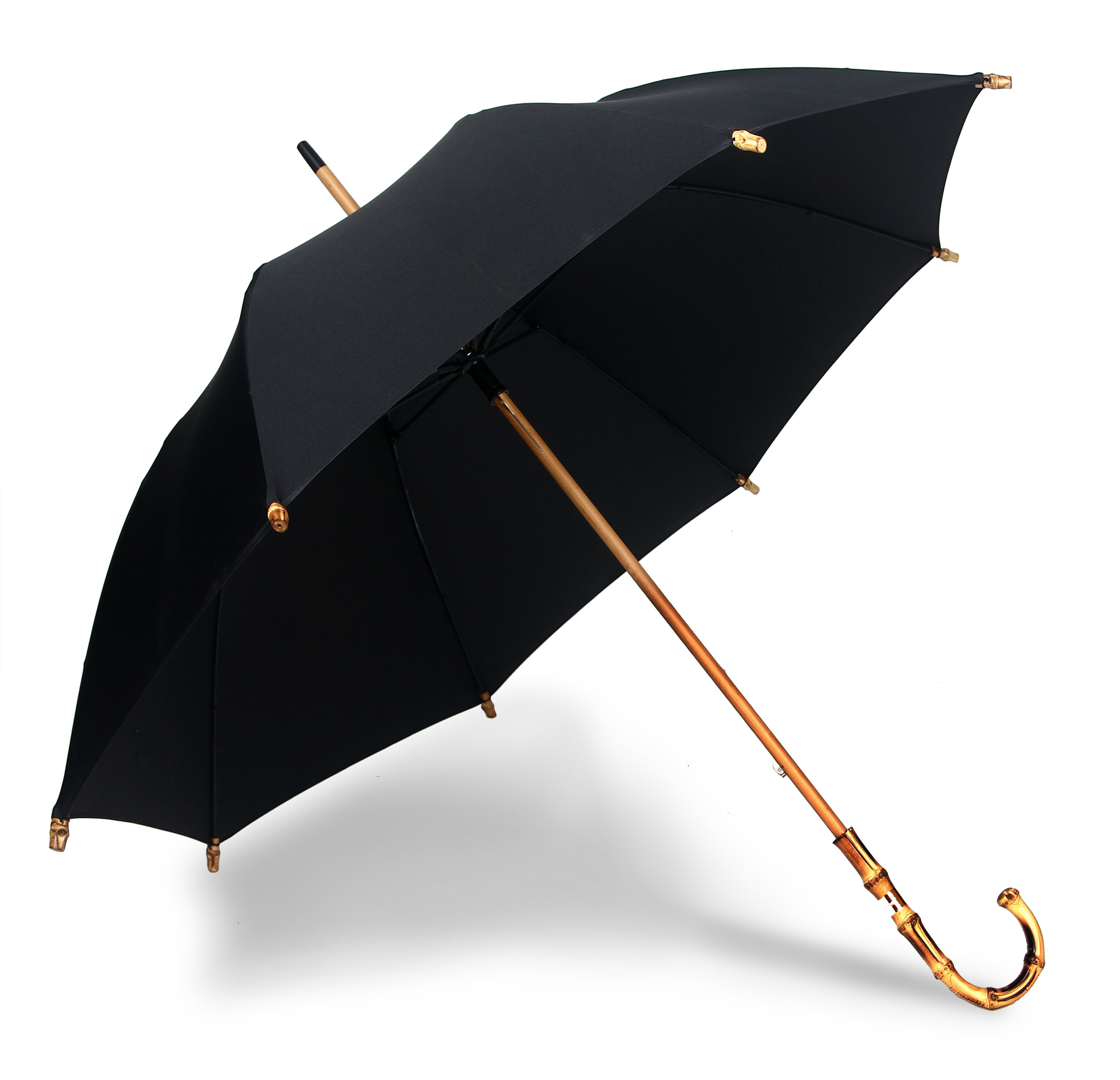 现货众筹定制bxumbrellas手工马六甲藤竹雨伞长柄竹节伞