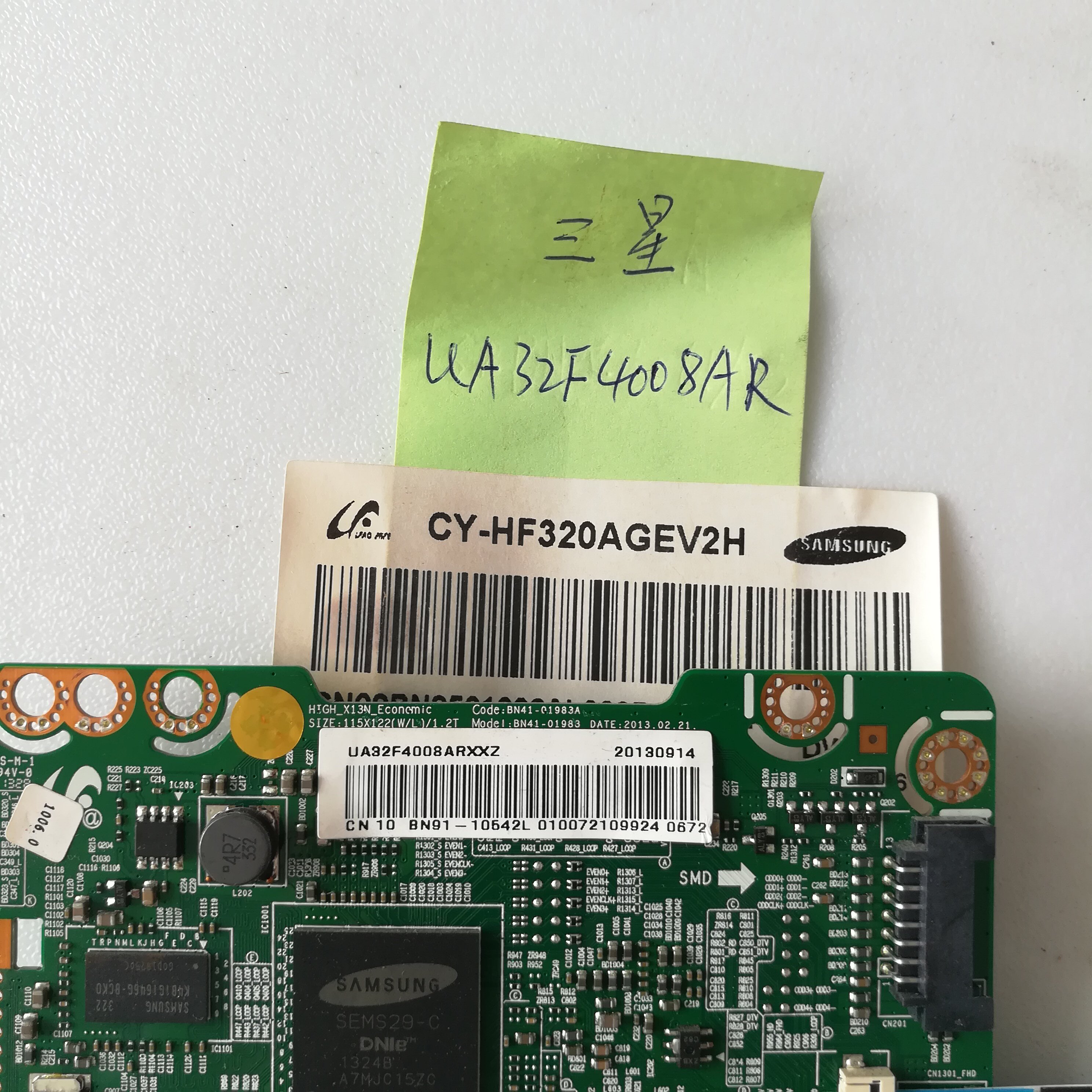 适用三星ua32f4008ar主板bn41-01983a配屏cy-hf320agev2h测试pcb电路