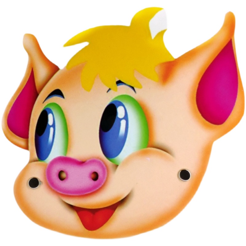 小猪盖房子儿童表演头饰道具三只故事演出材料头饰