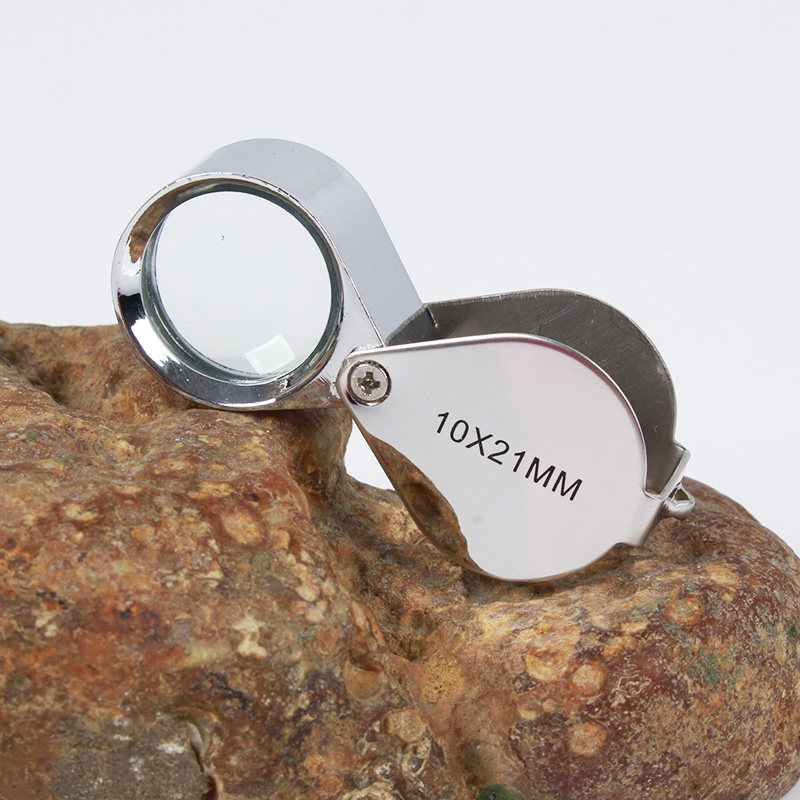 手持10倍放大镜地质折叠钻石腰码珠宝玉石钱币放大镜