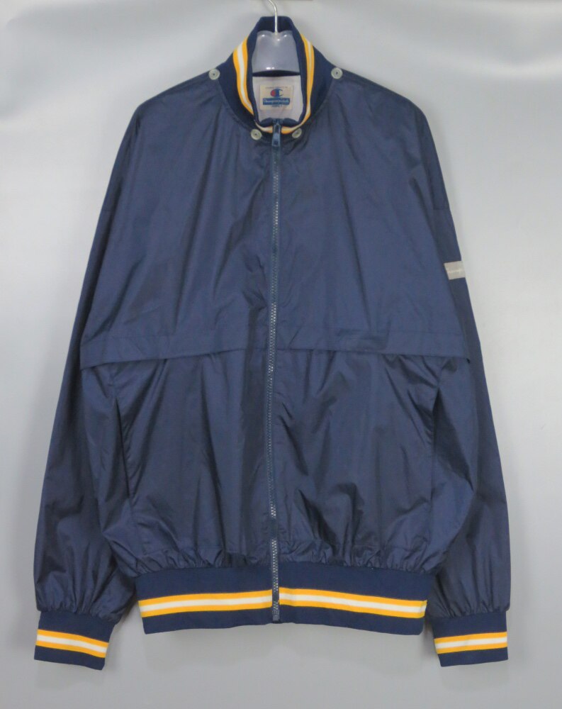 vintage古着正品champon潮牌90年代青色夹克
