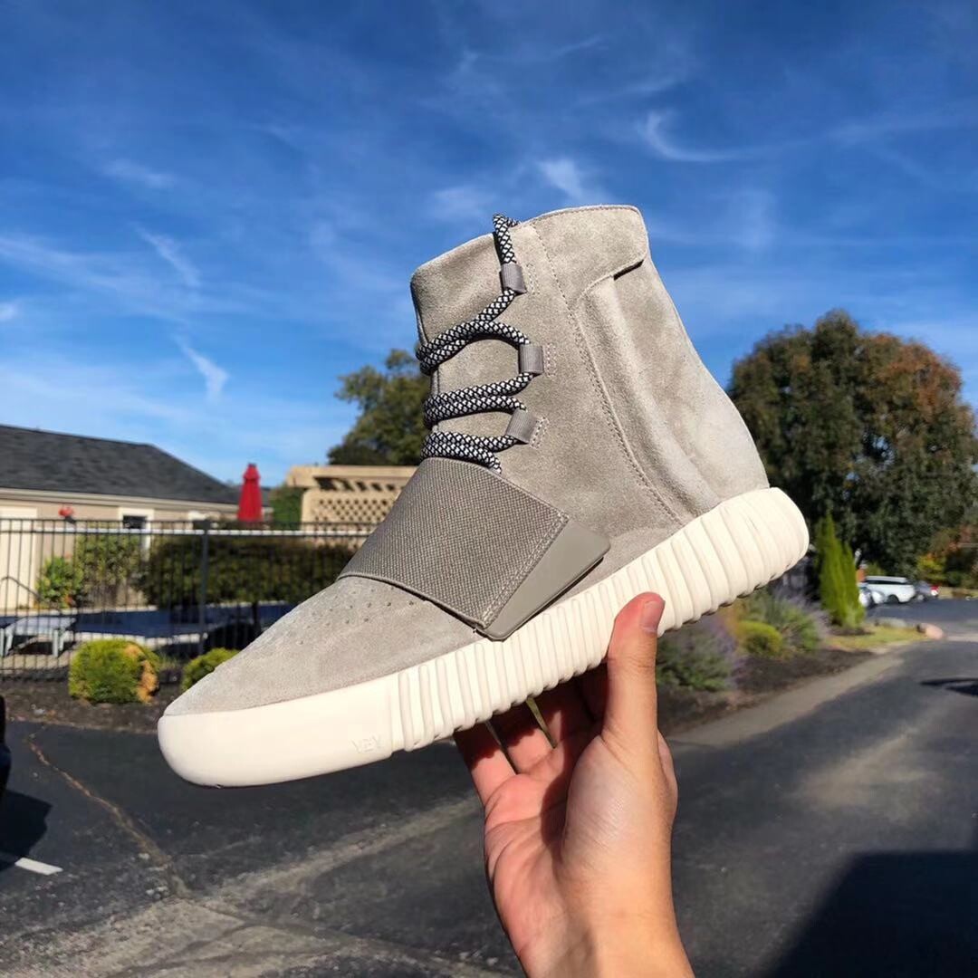 westyeezy韦斯特椰子夜光灰白fog燕麦黑武士高街高帮鞋