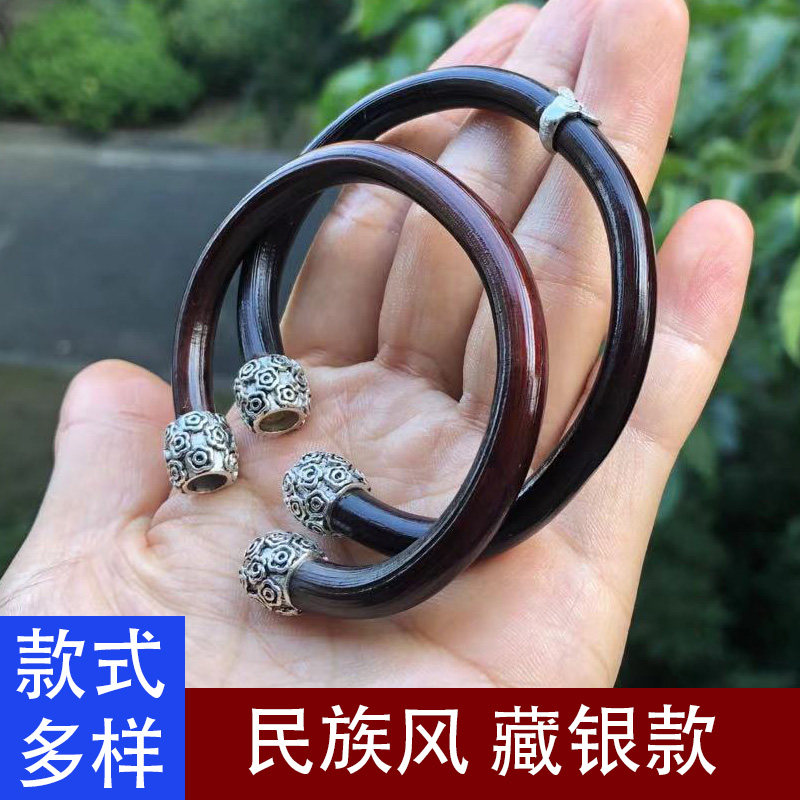 手镯西藏鸡血饰品藤木木质情侣民族风藤女野生手镯