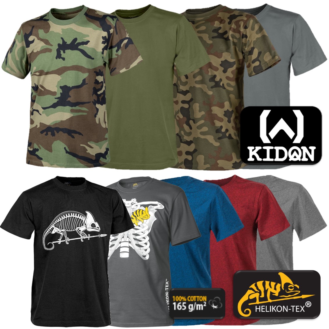 KIDON+赫利肯HELIKON美式纯棉T恤 体能训练休闲户外短袖圆领 莫利