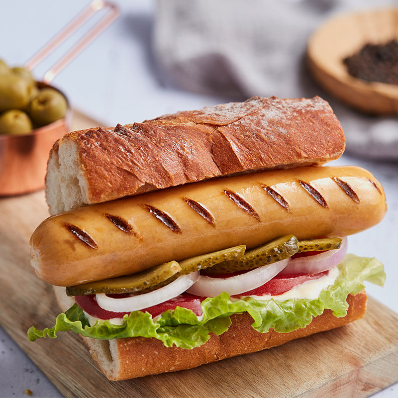 小吃正大爆浆芝士香肠肉肠脆皮热狗棒烤地道香肠