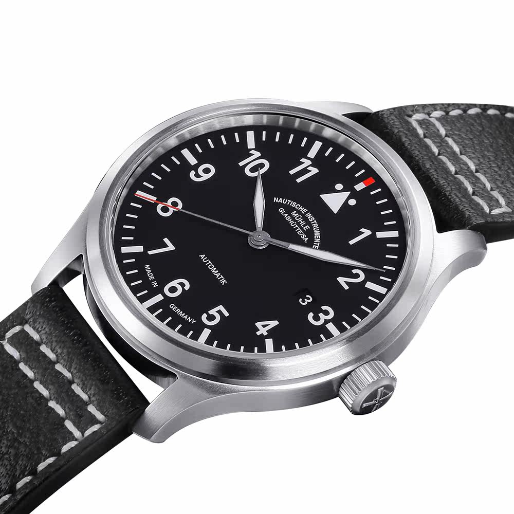 德国莫勒muehle德式飞行员运动系列m1-37-34-lb商务商务机欧美腕表