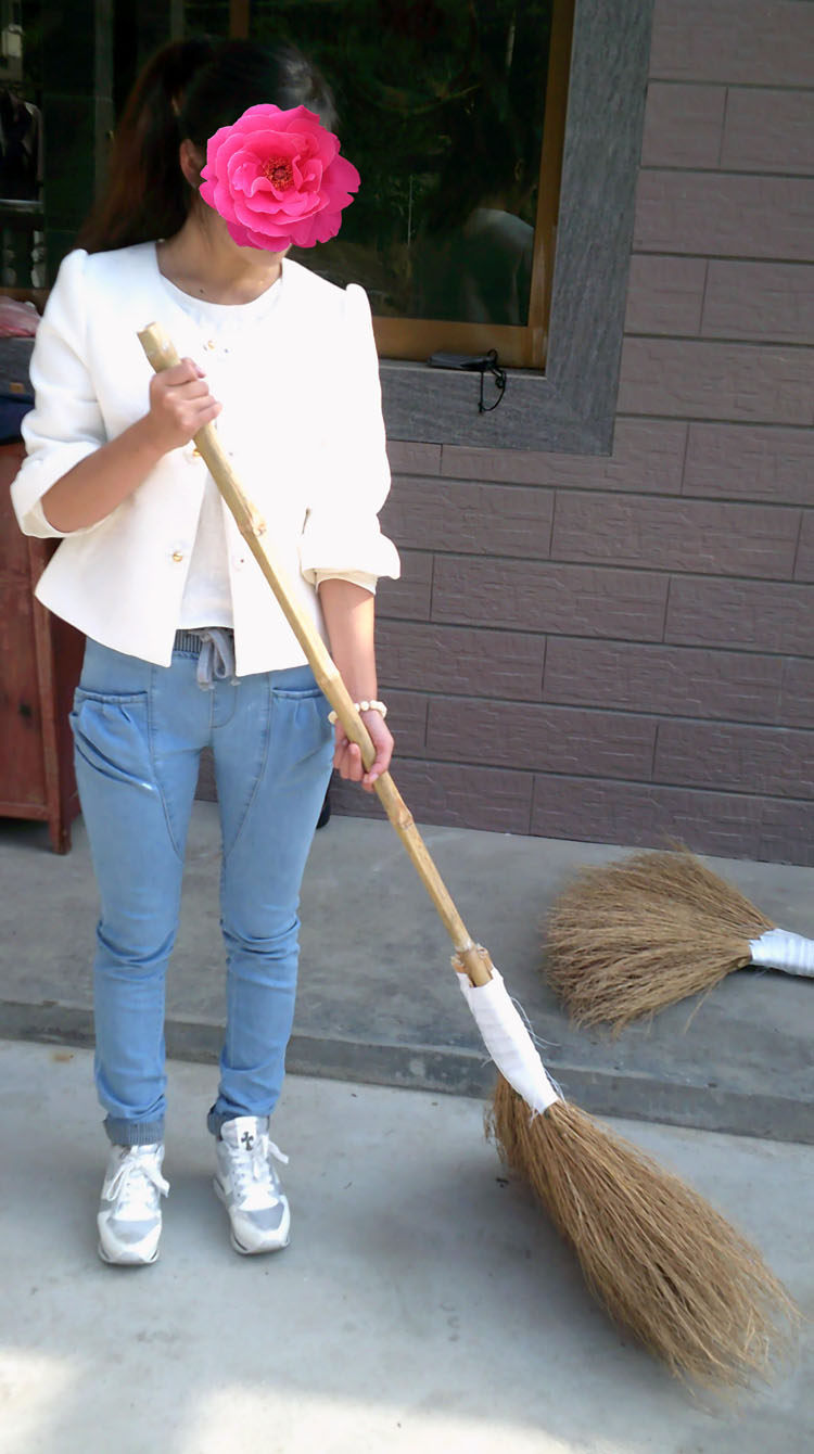 扫把包邮纯手工加大长柄扫帚庭院环卫马路清洁扫把