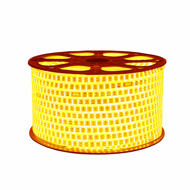 金黄光灯双排220v超高高亮客厅吊顶商铺灯池led灯带