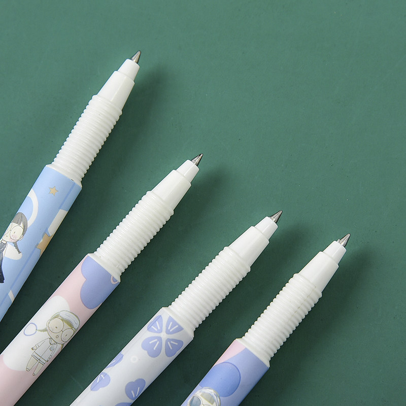 三年二班の麻球mq中性笔0.5mm水性笔签字笔女可爱考试用卡通水笔