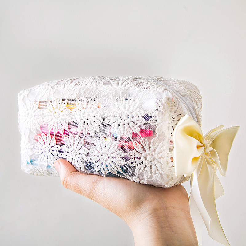 三年二班z小雏菊大容量网纱笔袋学生用收纳文具盒简约可爱铅笔盒