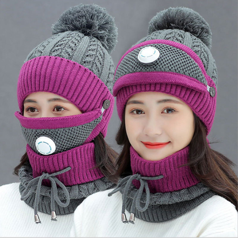 冬季骑行防寒面罩女保暖头套电动车挡风帽装备护脸围脖颈护耳口罩