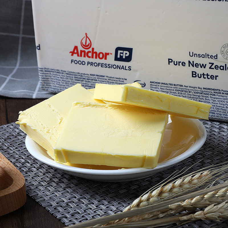 黄油新西兰安佳无盐原装5kg起酥曲奇黄油