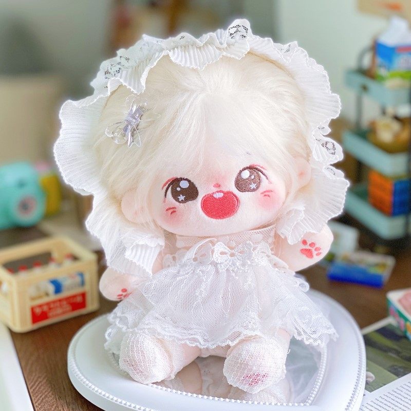 现货包邮小芙蝶吊带婴儿20cm棉花娃娃裙子娃女生棉花娃娃