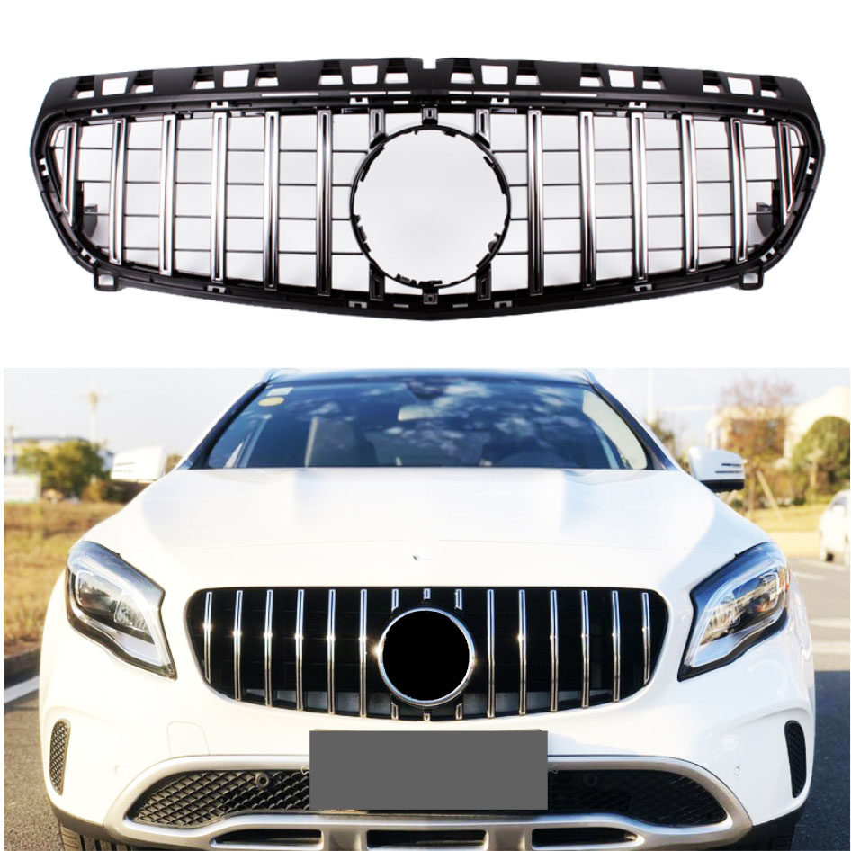 适装奔驰glk中网glk300ml350外观cla250威霆改装中网