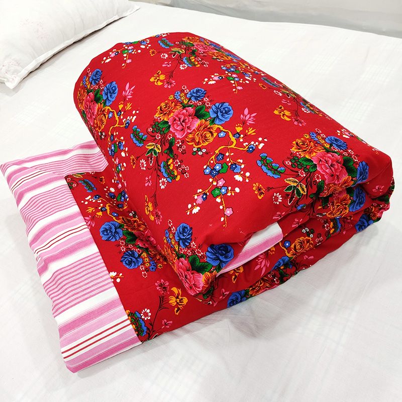 被子东北北大花被老式花布棉被复古传统棉花被子