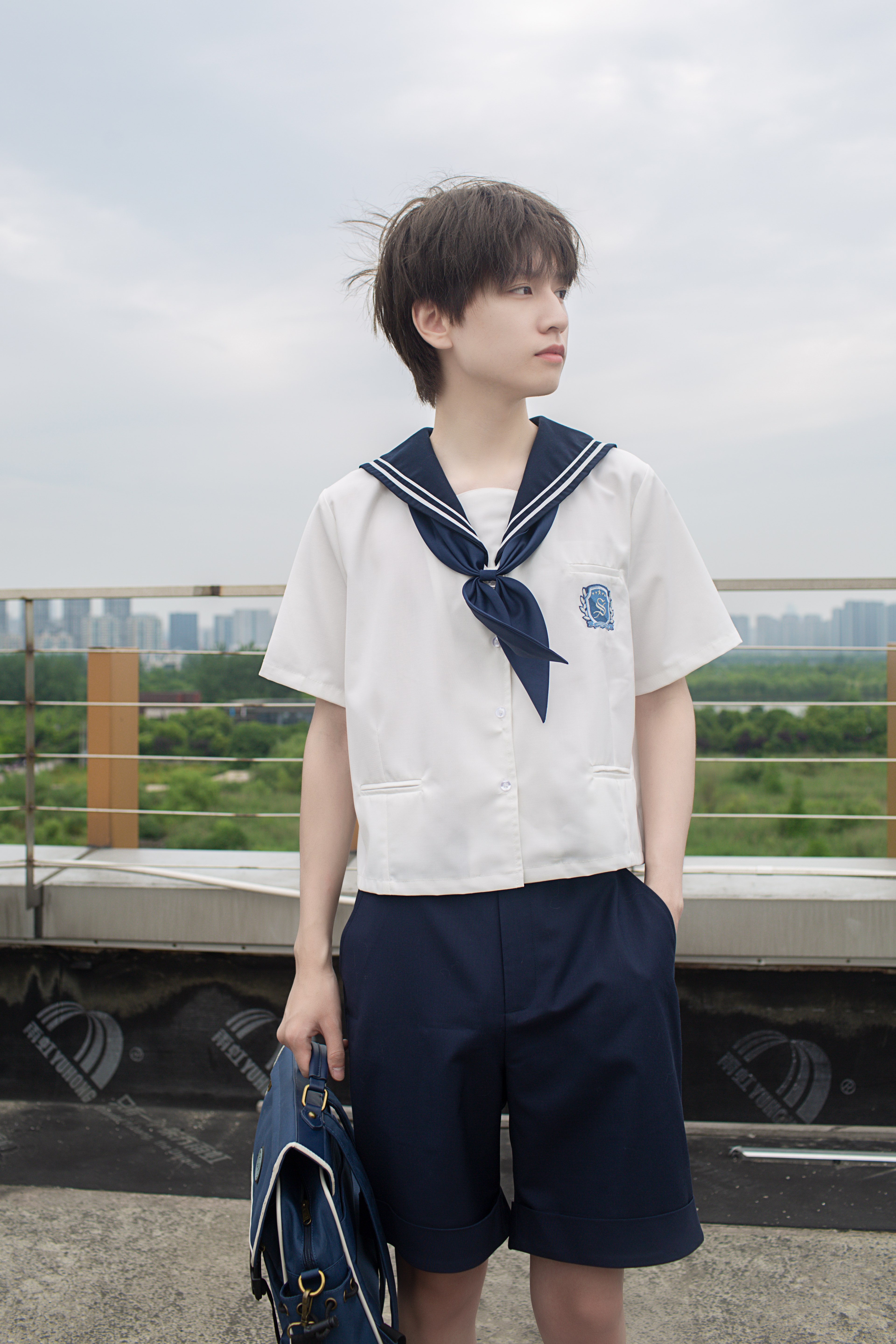 原创水手夏短款制服dk北原高原创夏天和你dkdk和你学生校服