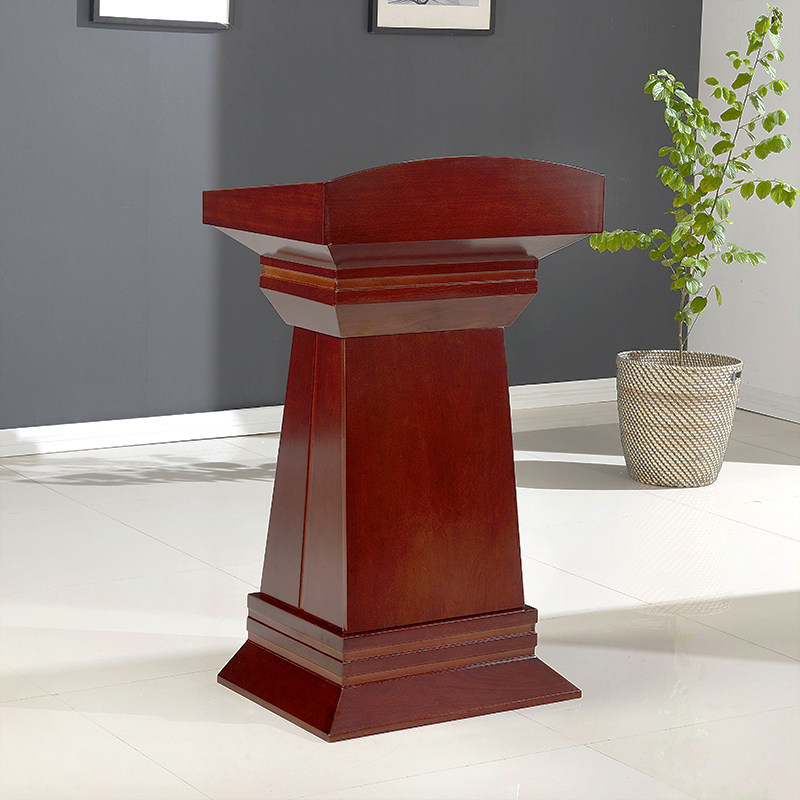 发言台演领导讲台培训会议室讲桌前台接待演讲台