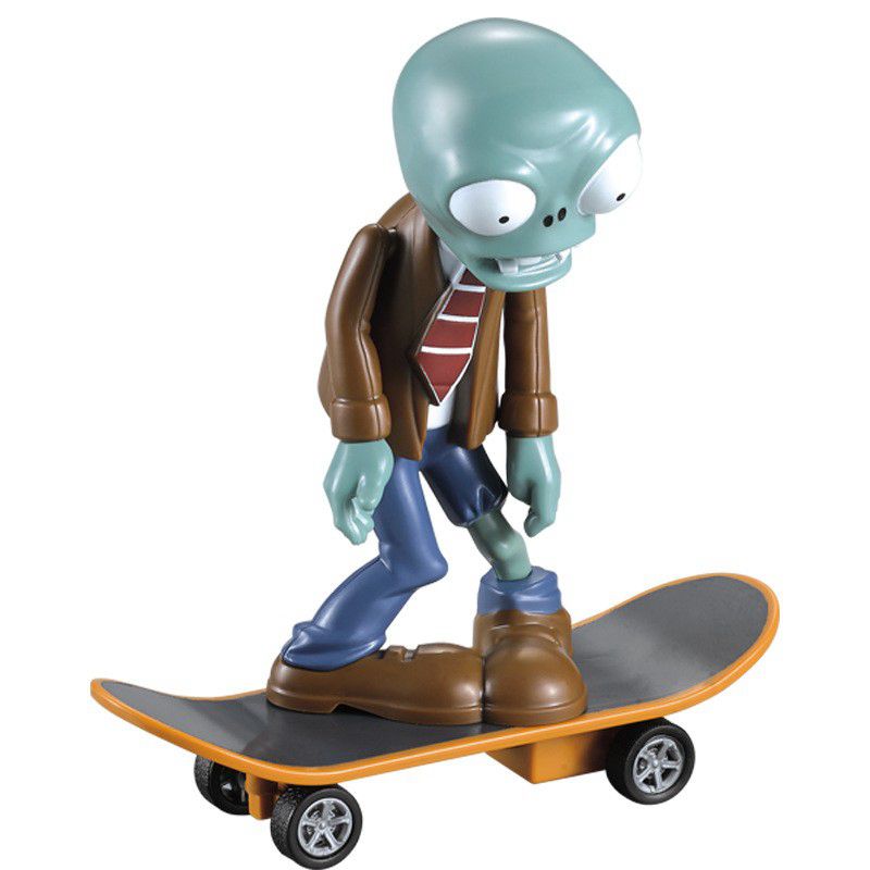 正版植物大战僵尸回力红衣未来滑板僵尸冲浪滑行行走潮玩盲盒